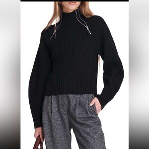 Rag & Bone Olivia Wool Turtleneck in Black Women’s X-Small $425